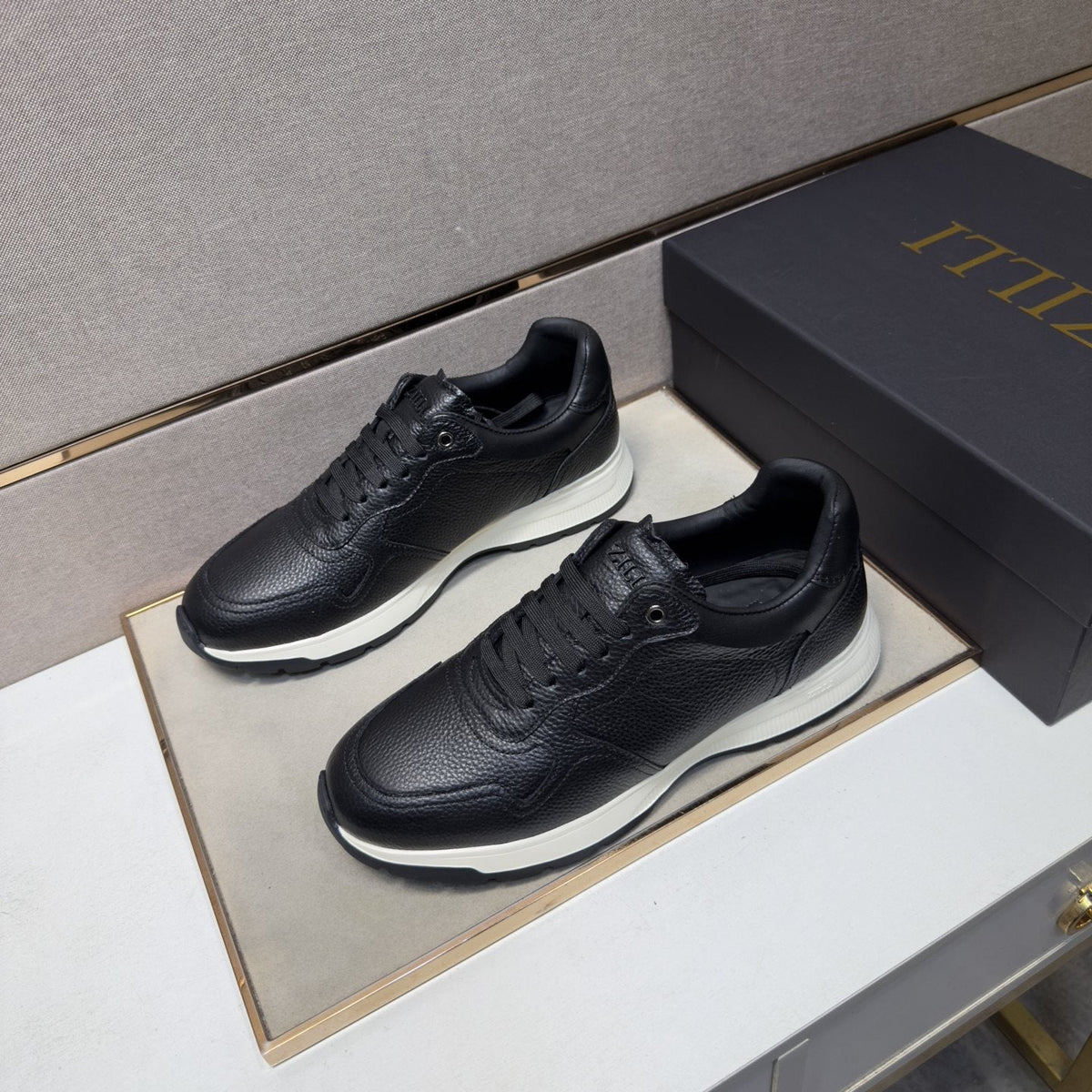 ZILLI Panel-Detail Lace-Up Sneakers