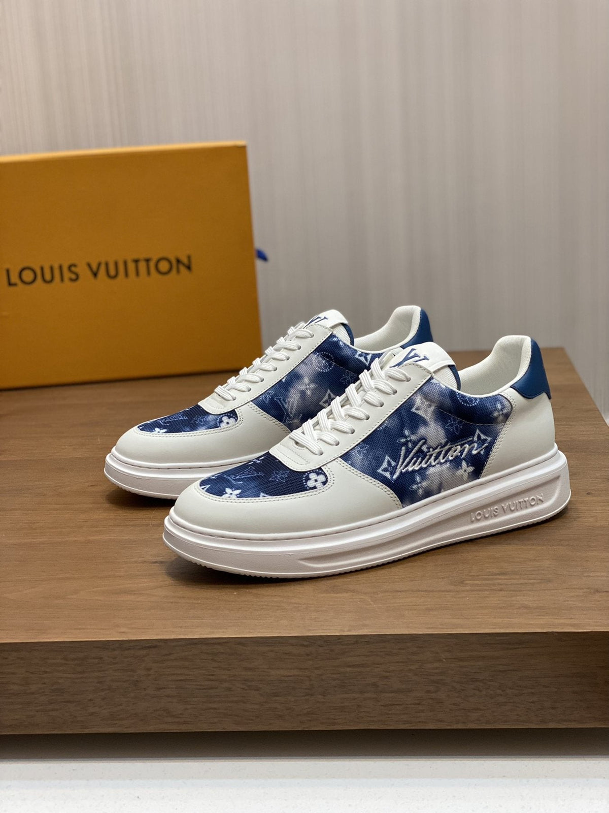 Louis Vuitton Monogram Low-Top Sneakers - White Rubber Sole