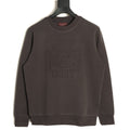 Gucci Interlocking G and Lettering Crewneck Sweatshirt - Dark Charcoal