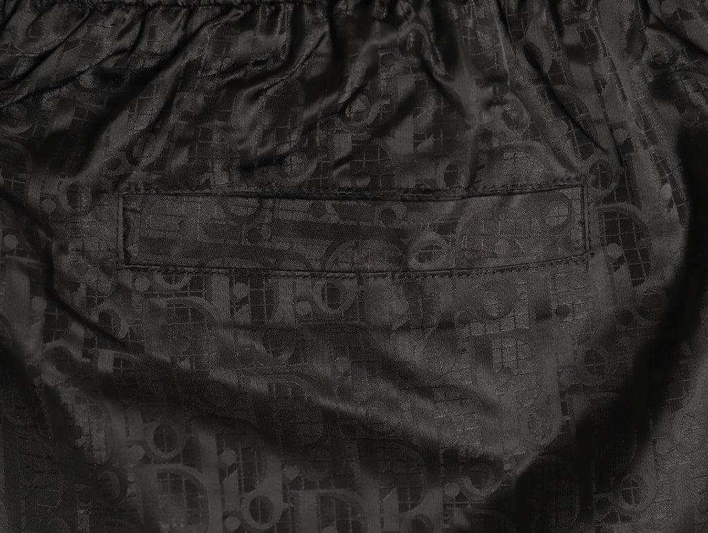 Gucci Tonal Double-G-Style Allover Drawstring Shorts - Black